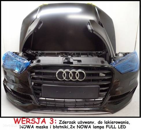 AUDI S3 SEDAN MASKA ZDERZAK LAMPA FULL LED PRZÓD - 4