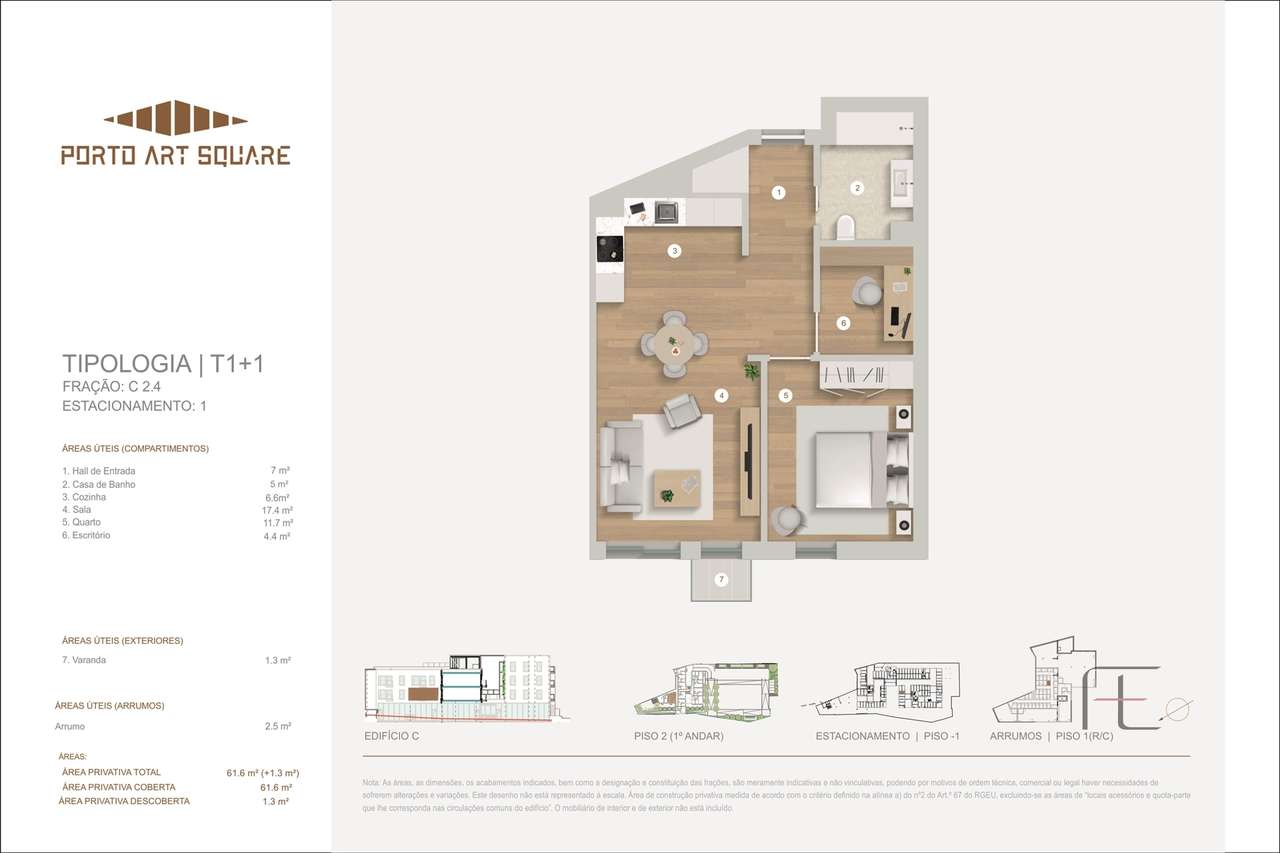 Apartamento T1+1 Venda em Cedofeita, Santo Ildefonso, Sé, Miragaia, Sã - Grande imagem: 2/18