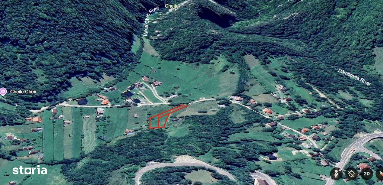 Teren panoramic insorit, utilitati, panta mica si padure, turism sau v-13