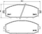 Placute frana fata Nissan Patrol Gr 2 Estate (Y61), 06.1997-, marca SRLine S70-0600 - 1