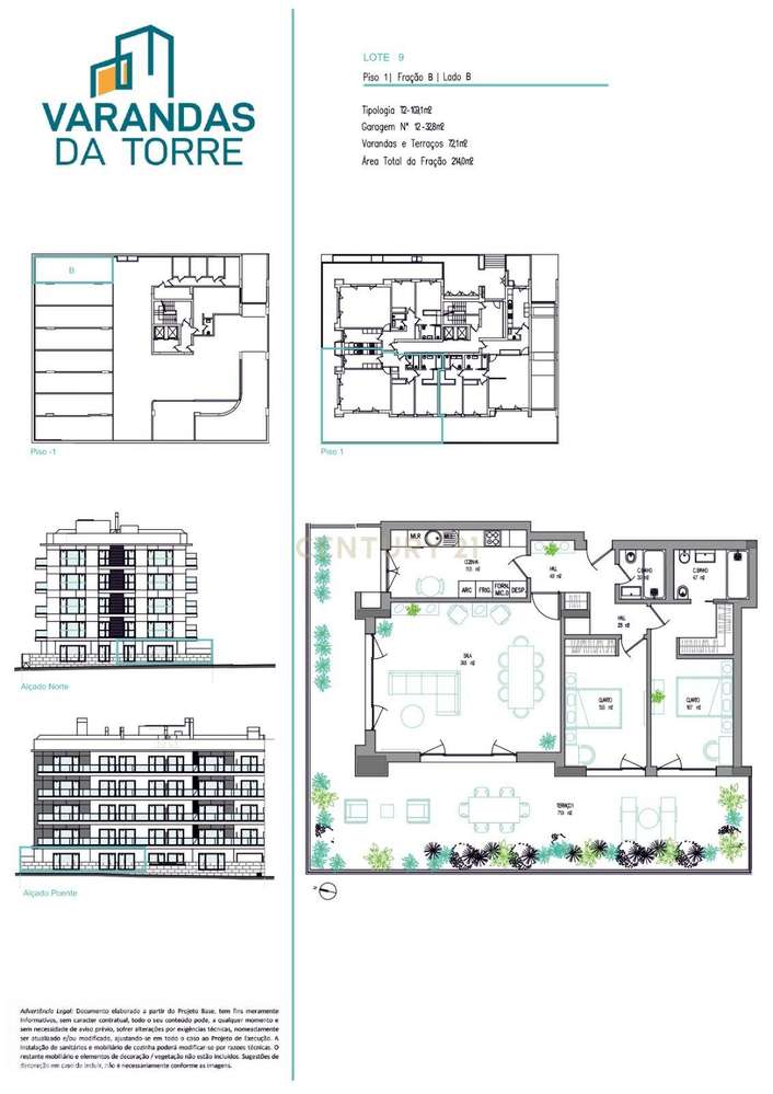 Apartamento T2 em Empreendimento Varandas da Torre em Carcavelos (Nova-21