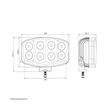 Proiector Full-Led, Pozitie si Faza Lunga Led, 12/24V, Dreptunghiular - Oval, Jumbo - 4