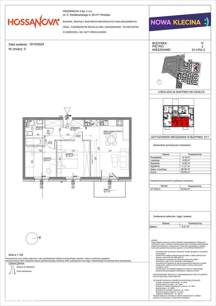 Nowa Klecina | mieszkanie 3-pok. | D11/P2/2 - Pełny obrazek: 3/9