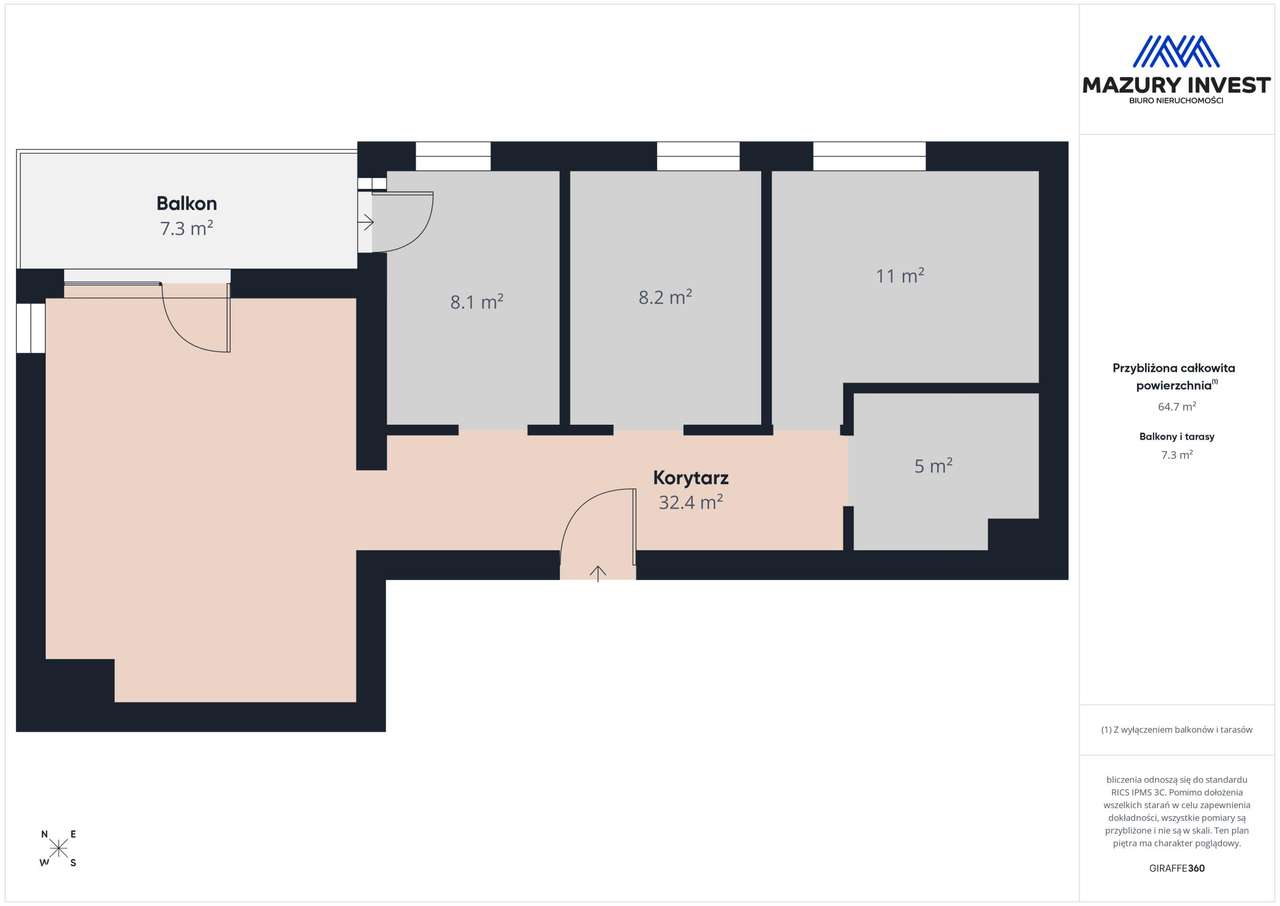Mieszkanie w stanie deweloperskim przy ul. Dąbrowskiego - nowe osiedle-19