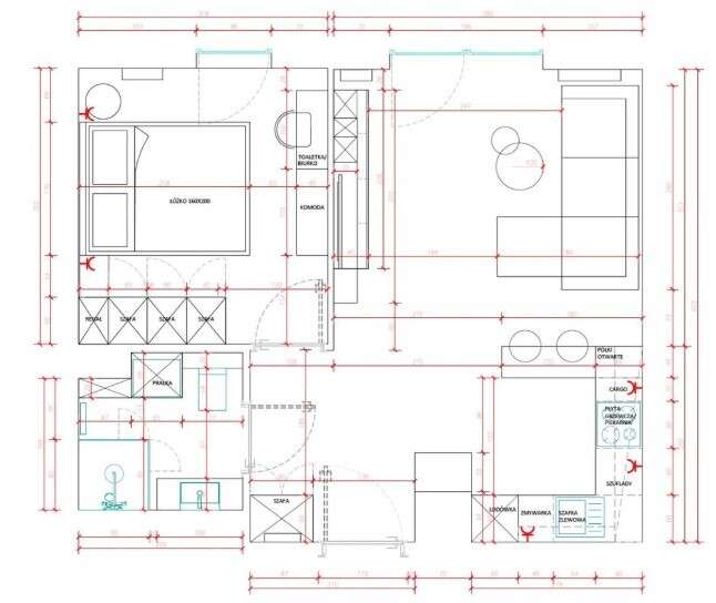 2 pokojowe mieszkanie na Czerwonych Makach-11