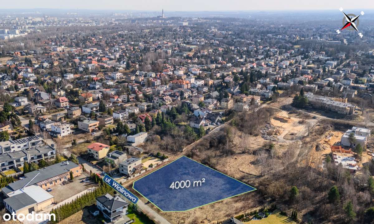 Działka 4000m2 Grabówka z projektem szeregówek - Pełny obrazek: 4/5
