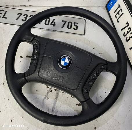 KIEROWNICA SKÓRZANA AIRBAG BMW E39 LIFT POLIFT - 1