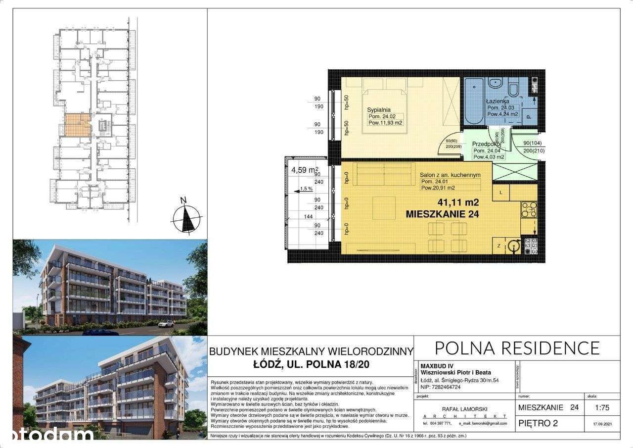 Dwupokojowe Mieszkanie Polna 18 Residence | M24