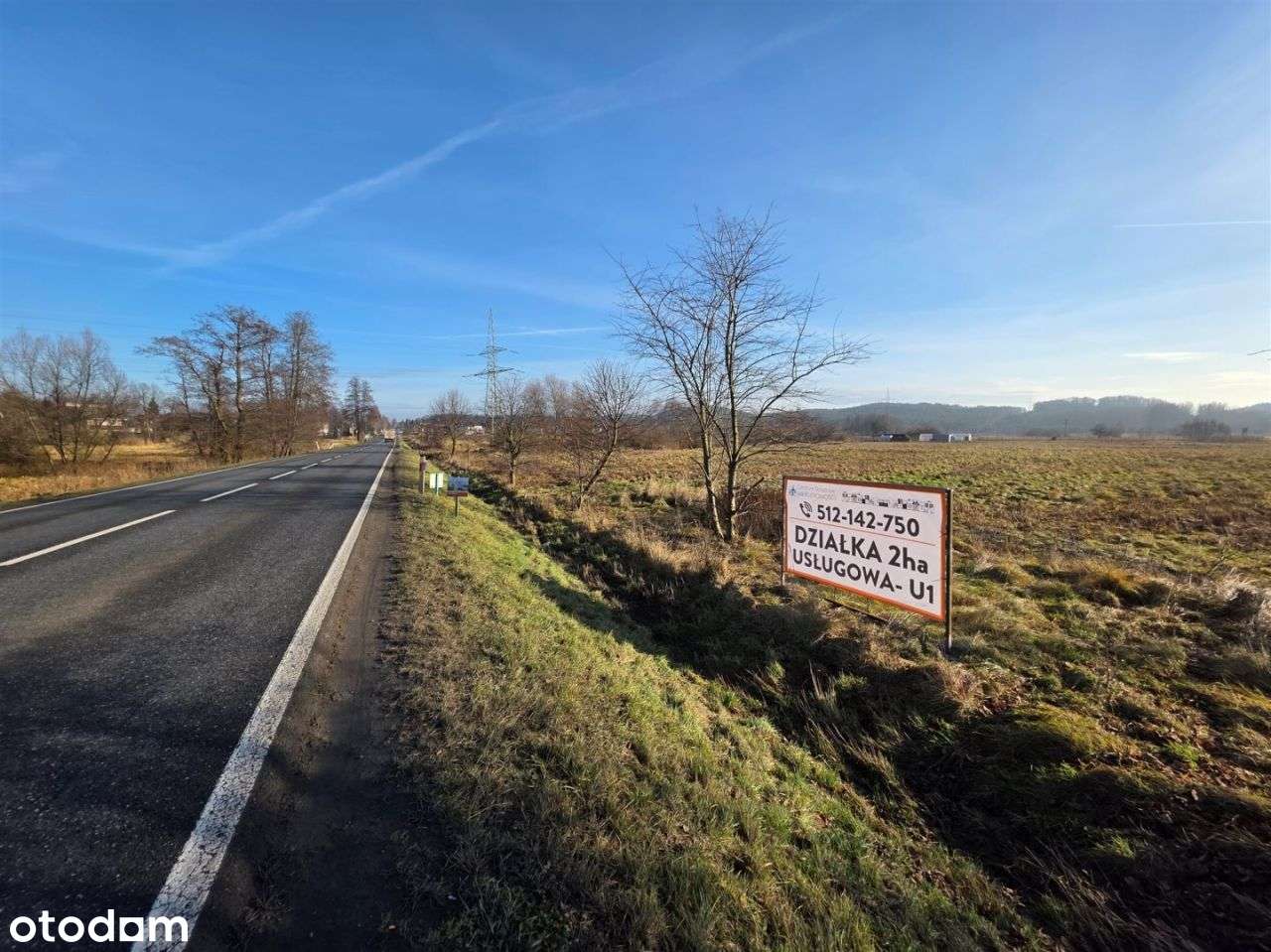 Działka 2ha-płaska, przy głównej drodze, budowlana - Pełny obrazek: 2/13