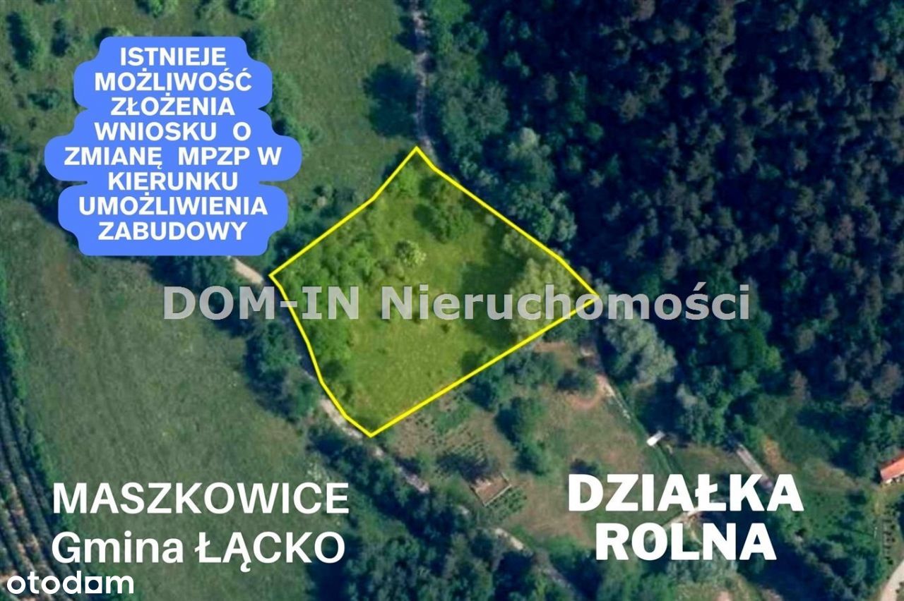 Działka w Maszkowicach (gmina Łącko)