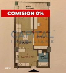 Comision 0%! Apartament 2 camere semidecomandat cu parcare subterană,