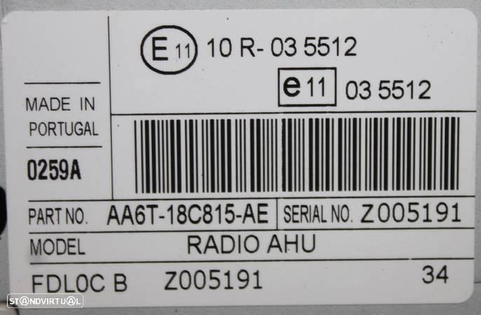 CONJUNTO RÁDIO FORD FIESTA - 3