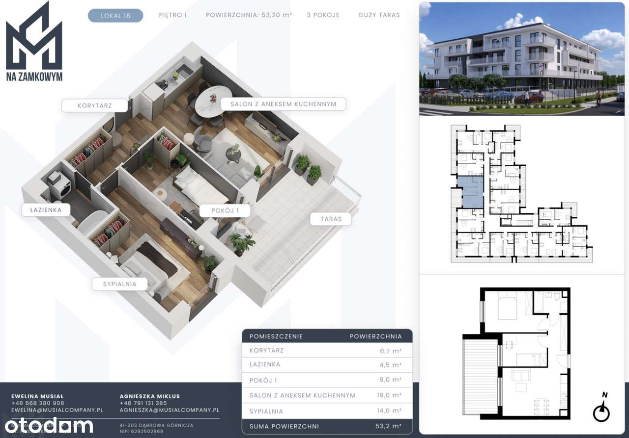 M18 | 3 pokoje | Top lokalizacja | Os. Zamkowe - Pełny obrazek: 4/14