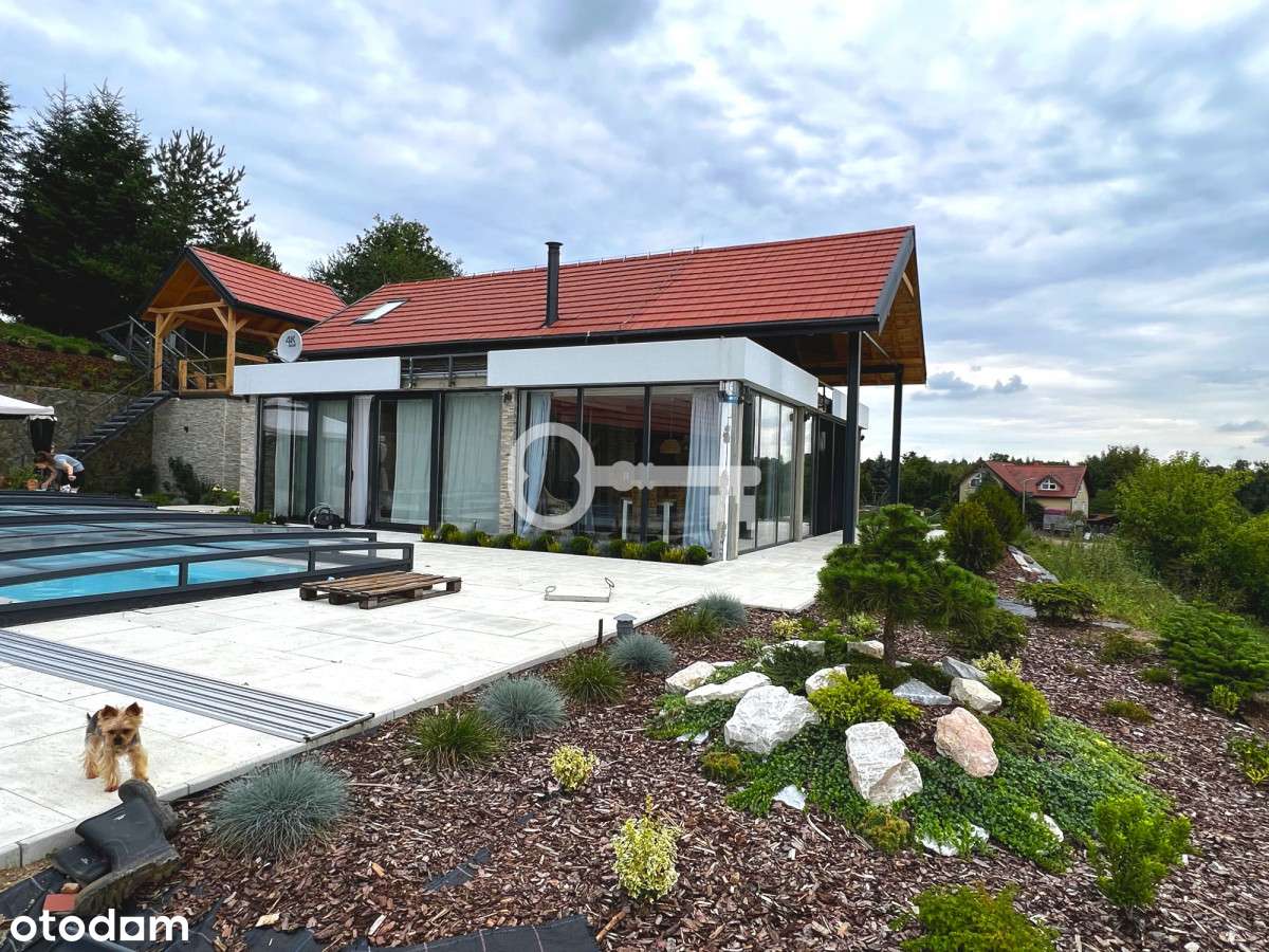 Nowy dom z basenem | 200 metrów do jeziora-14