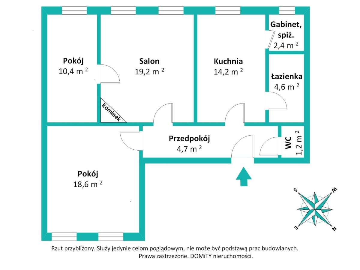 3 pokoje | 76 m2 | możliwość wydzielenia 4 pokoju-0