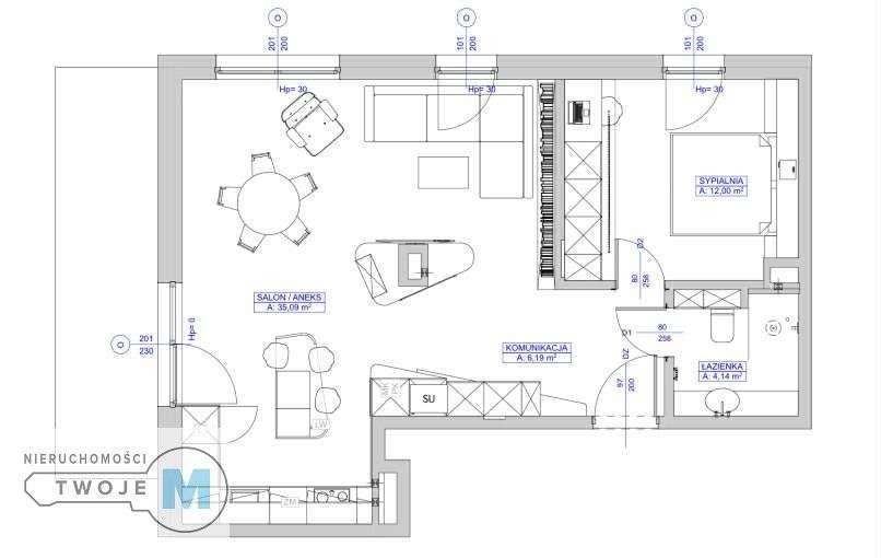 Apartament 2 pokoje w samym centrum - Pełny obrazek: 5/7