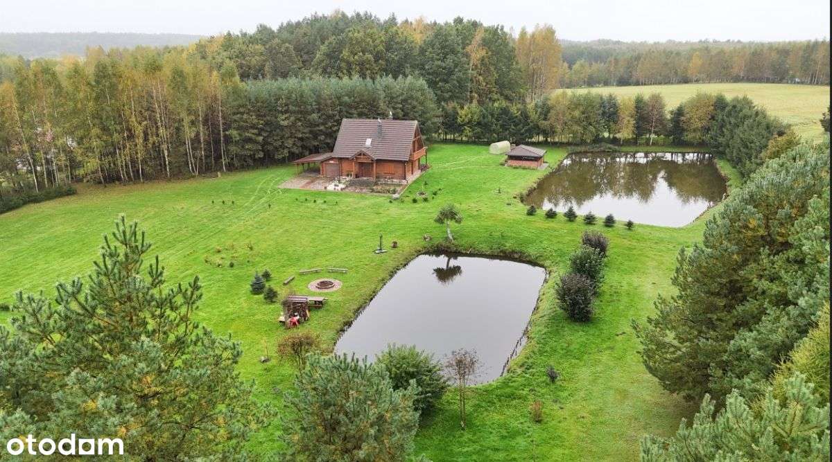 Jeziorak, posiadłość z bala, stawy, prywatny las!-10