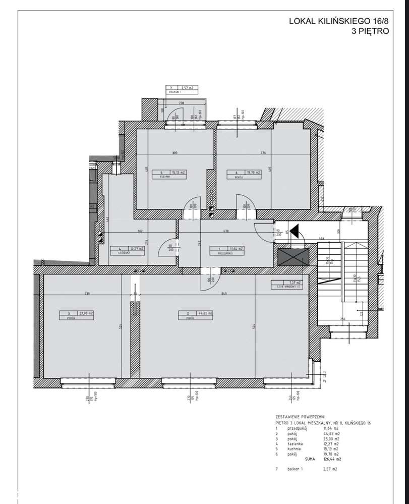 Wykończony apartament, 3 pokoje, Plac Andrzeja-10