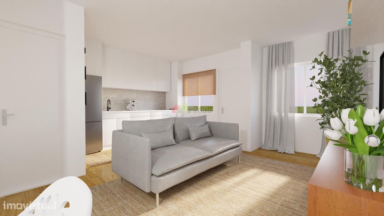 Apartamento T1 renovado em Montalvão, Setúbal