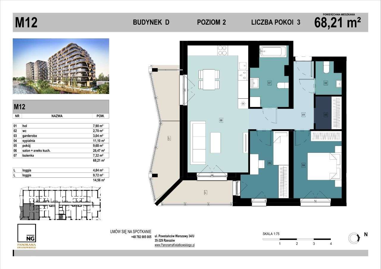 3 pokoje | NG Development| PK Lake | SPRAWDŹ - Pełny obrazek: 2/7