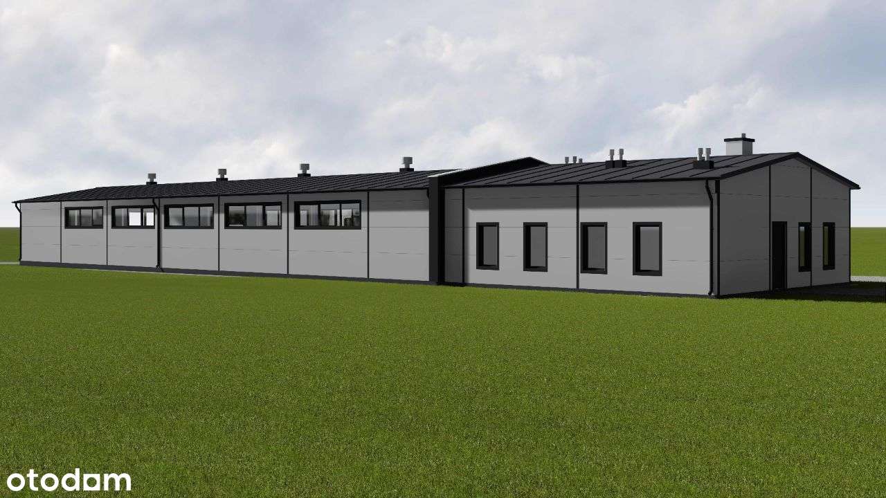 działka z projektem hali usługowo-magazynowej - Pełny obrazek: 2/4