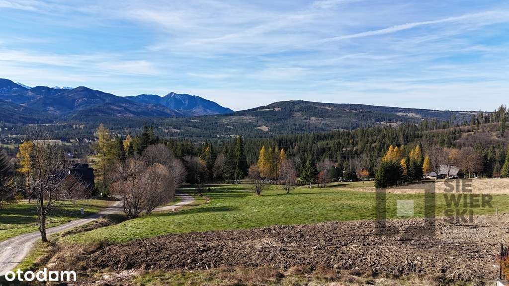 Działka z poz.na budowę, widok na panoramę Tatr-3