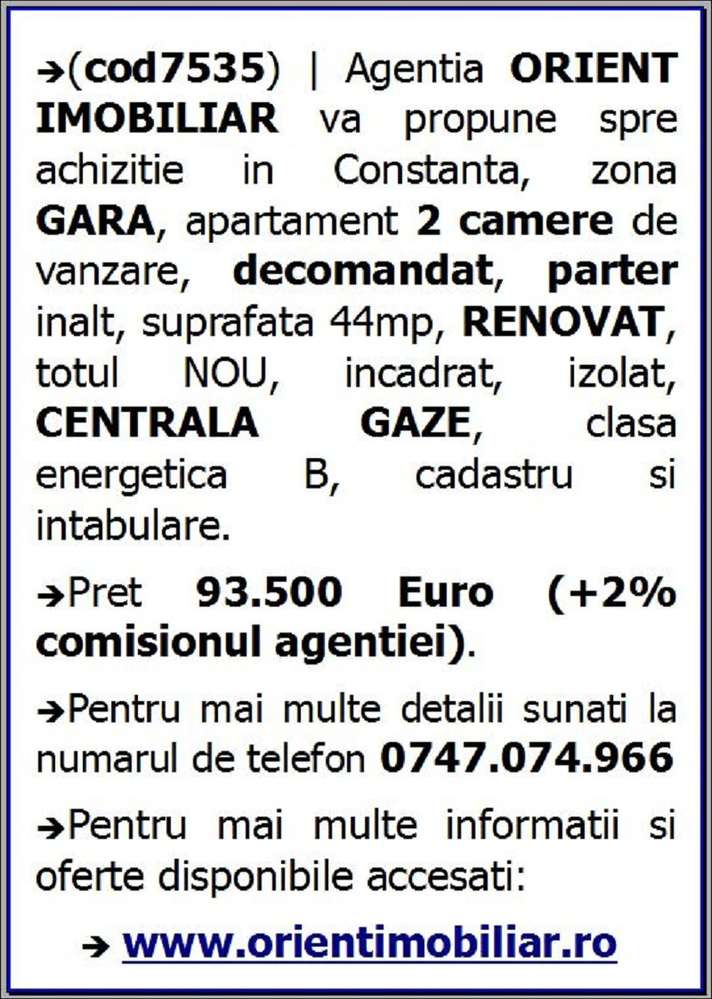 Gara, decomandat, parter, gaze, renovat, vanzari Constanta-6