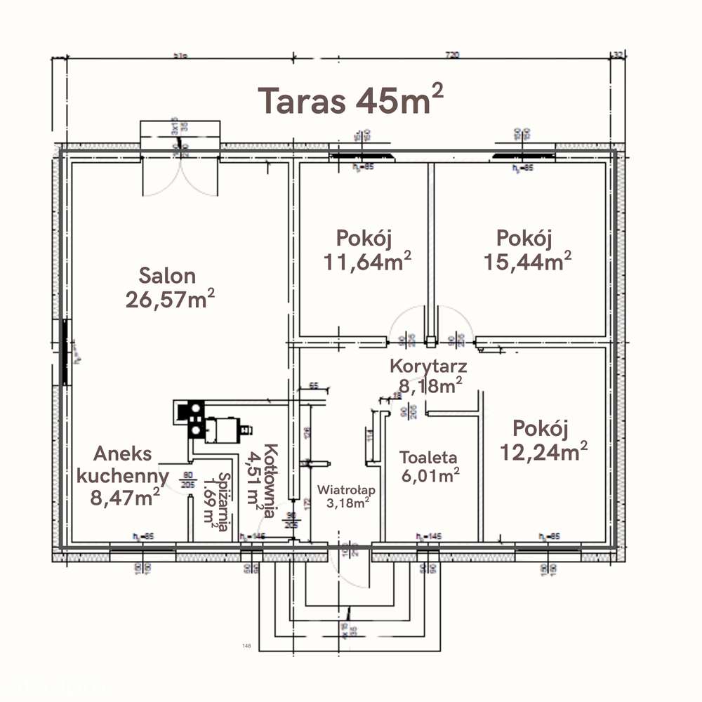 PRZEDSPRZEDAŻ DOMÓW JEDNORODZINNYCH - OSADA WIECHLICE GMINA SZPROTAWA - Pełny obrazek: 4/4