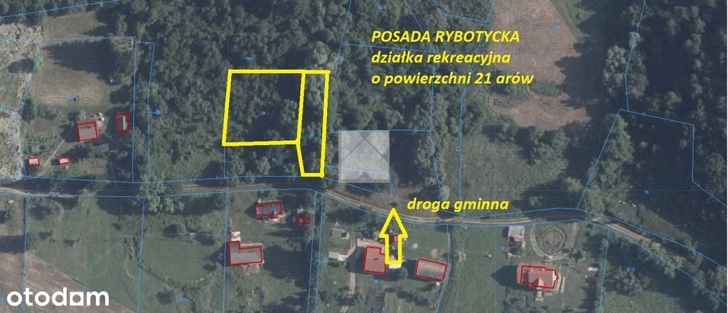 Posada Rybotycka - działki rekreacyjna 21 arów