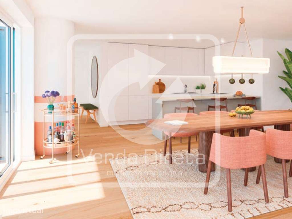 Apartamento T2 Novo | Vista Rio | 2 Varandas | Piscina Rooftop | Pa... - Grande imagem: 2/26