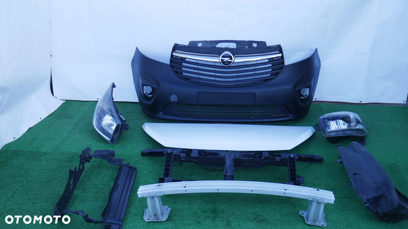 OPEL VIVARO B PRZÓD MASKA ZDERZAK GRILL LAMPY PAS PRZEDNI BELKA KIEROWNICE POWIETRZA - 1