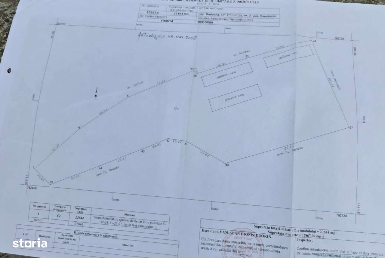 Medgidia-Teren intravilan curs constructii,  22000mp, acces rapid-1