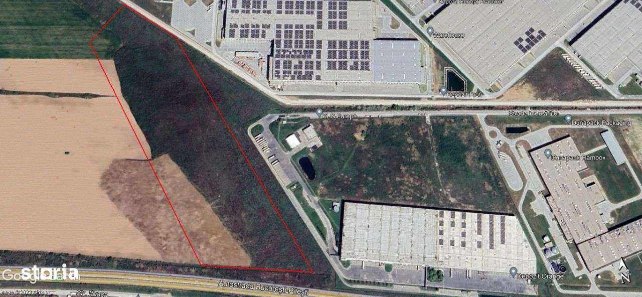 Autostrada A1(km 23) teren constructii 93000 mp,Comision 0% - Imagine principală: 3/5