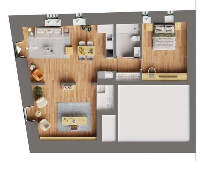 O seu próximo lar é na Casa do Largo - T0+1 no bairro mais cool de Lis - Grande imagem: 4/4