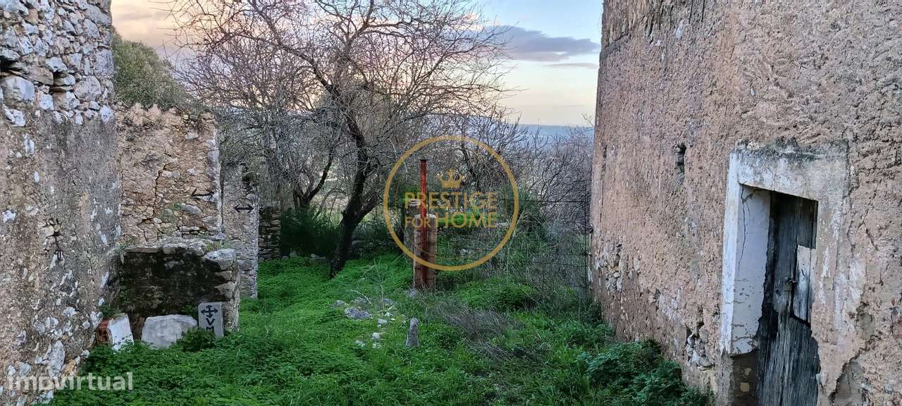 Terreno com ruina e ampla vista aberta da Picota até ao mar-11