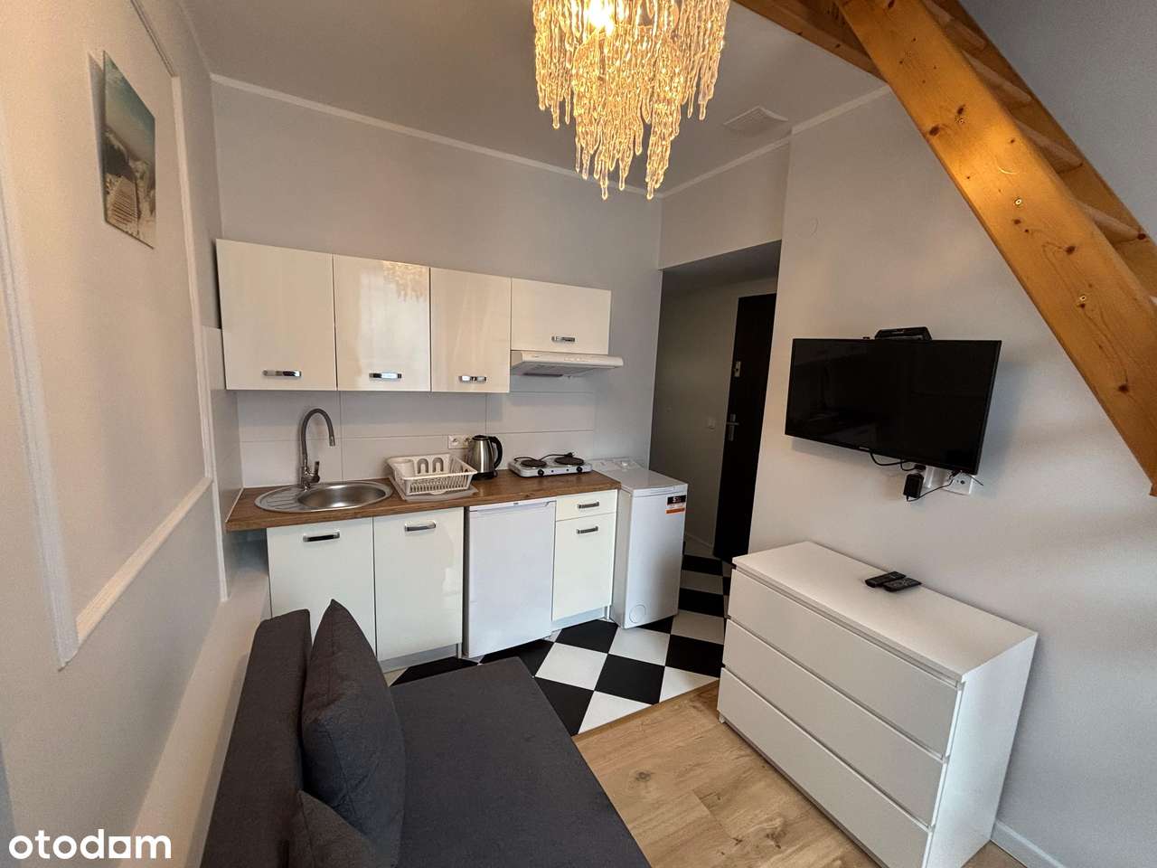 24,13 m² z antresolą, balkon na patio, gotowe do wprowadzenia