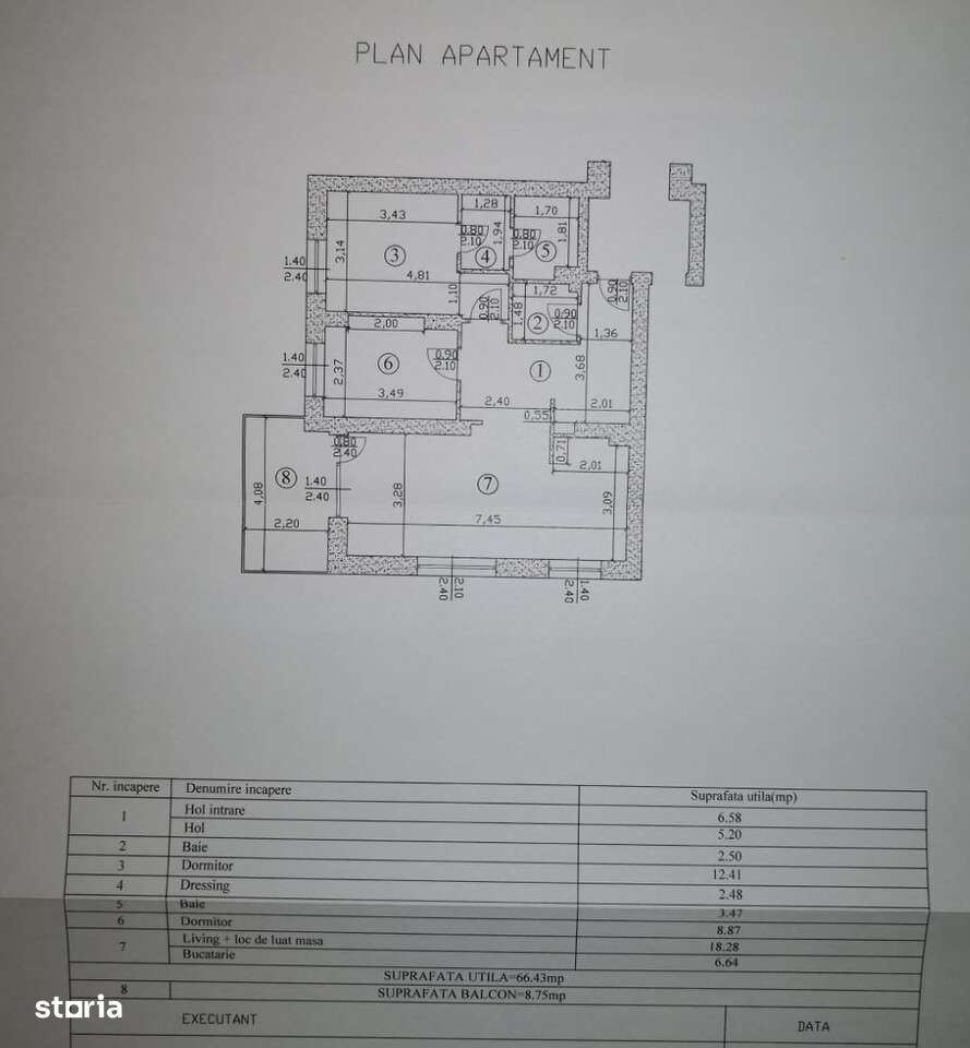 NORD 3cam, bloc rezidential 2011 ,dec, etaj 2 la 100000 euro-6