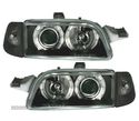 FARÓIS ANGEL EYES PARA FIAT PUNTO 93-99 FUNDO PRETO - 1