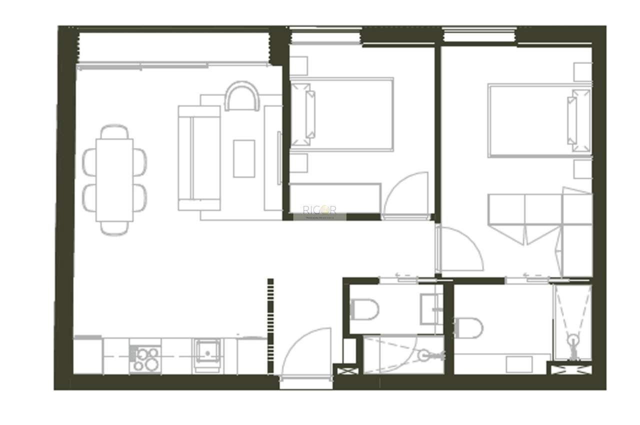 Apartamentos T2 a 500mts da praia de Matosinhos com ginásio e jardim-10