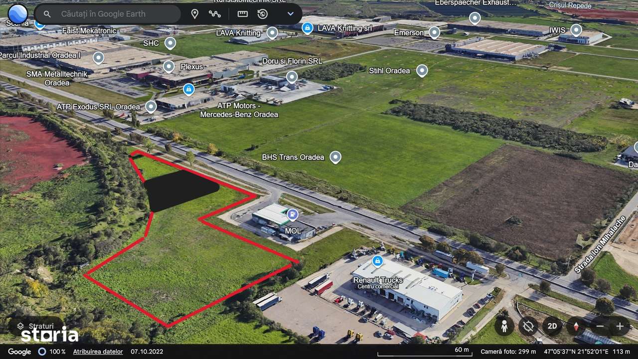 De vânzare 3  parcele teren intravilan acces direct la Calea Borșului - Imagine principală: 2/3