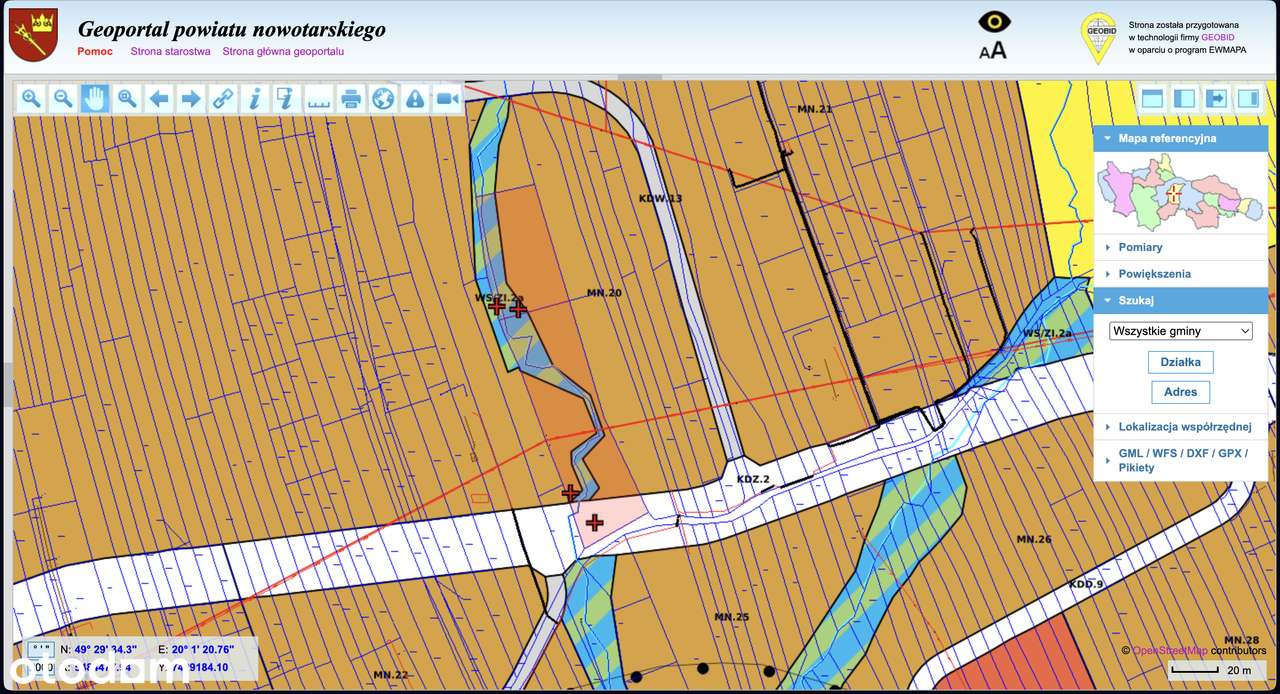 DZIAŁKI BUDOWLANE Z POZWOLENIEM NA 2 DOMY – NOWY TARG, UL. USTRONIE-13