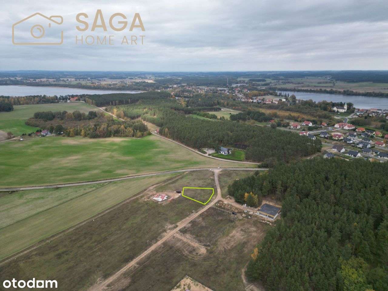 Działka 943 m2/0% prowizji/2 jeziora/las/media/Mpz-9