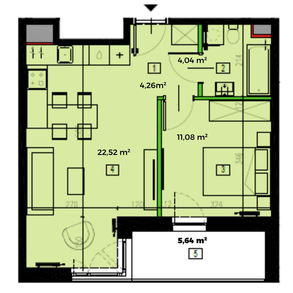 Wybrzeże Reymonta 3 | mieszkanie 2-pok. | L3.K3.07 - Pełny obrazek: 3/9