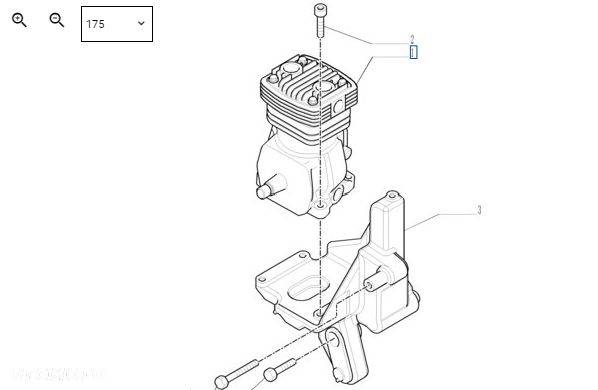 Sprężarka powietrza New Holland, Case CNH 87335550 87331737 - 2