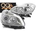 FARÓIS PARA RENAULT CLIO 3 05-09 ANGEL EYES CROMADOS - 1