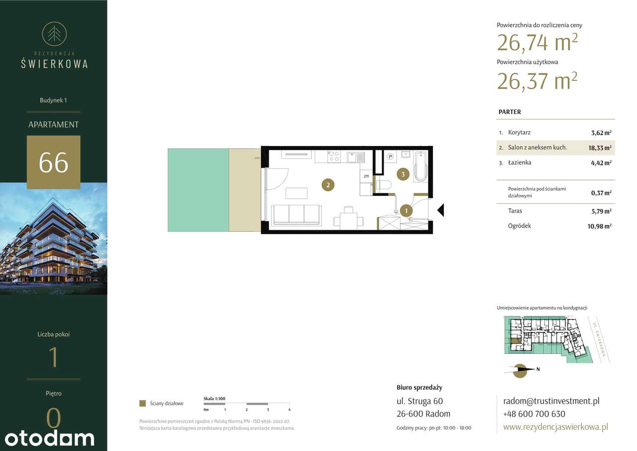 Rezydencja Świerkowa | mieszkanie 1-pok. | 66 - Pełny obrazek: 3/8