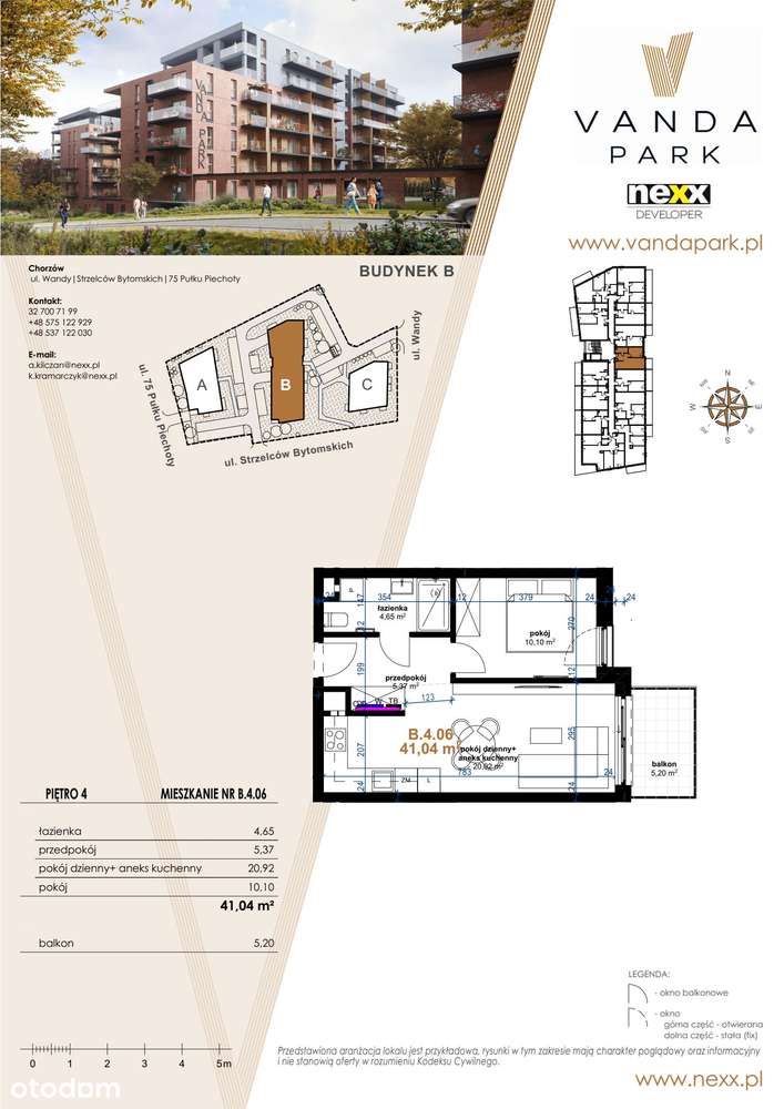 Vanda Park | mieszkanie 2-pok.| B.4.6 - Pełny obrazek: 2/9