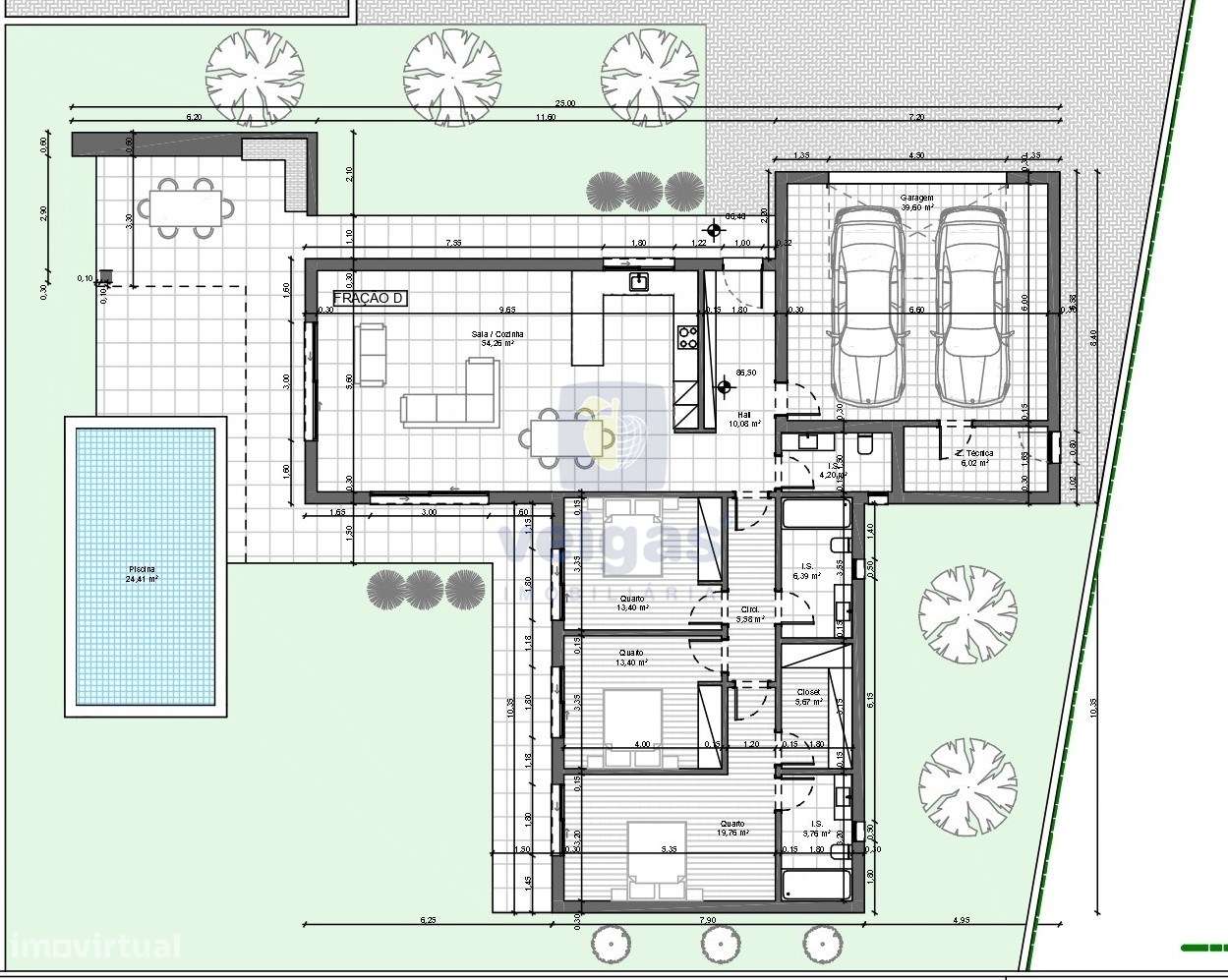 Moradia T3 térrea isolada nova com piscina em Pataias, a 10 km da Naza - Grande imagem: 5/15