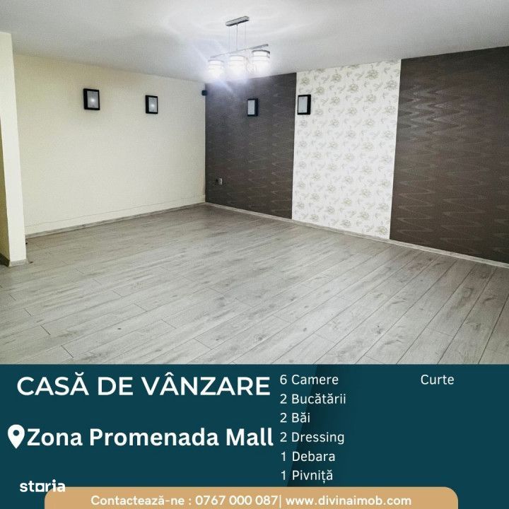 Casa individuala, 2 apartamente, 6 camere, zona Promenada