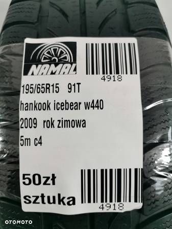 1x hankook icebear w440 195/65r15 opona zimowa 4918 - 8